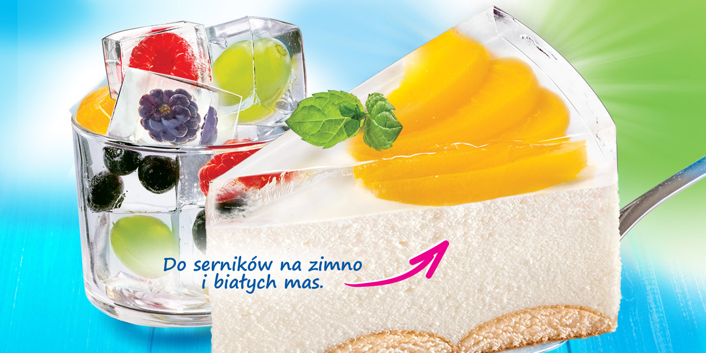 Dr. Oetker Polska, projekty graficzne, opakowania, galaretka krystaliczna