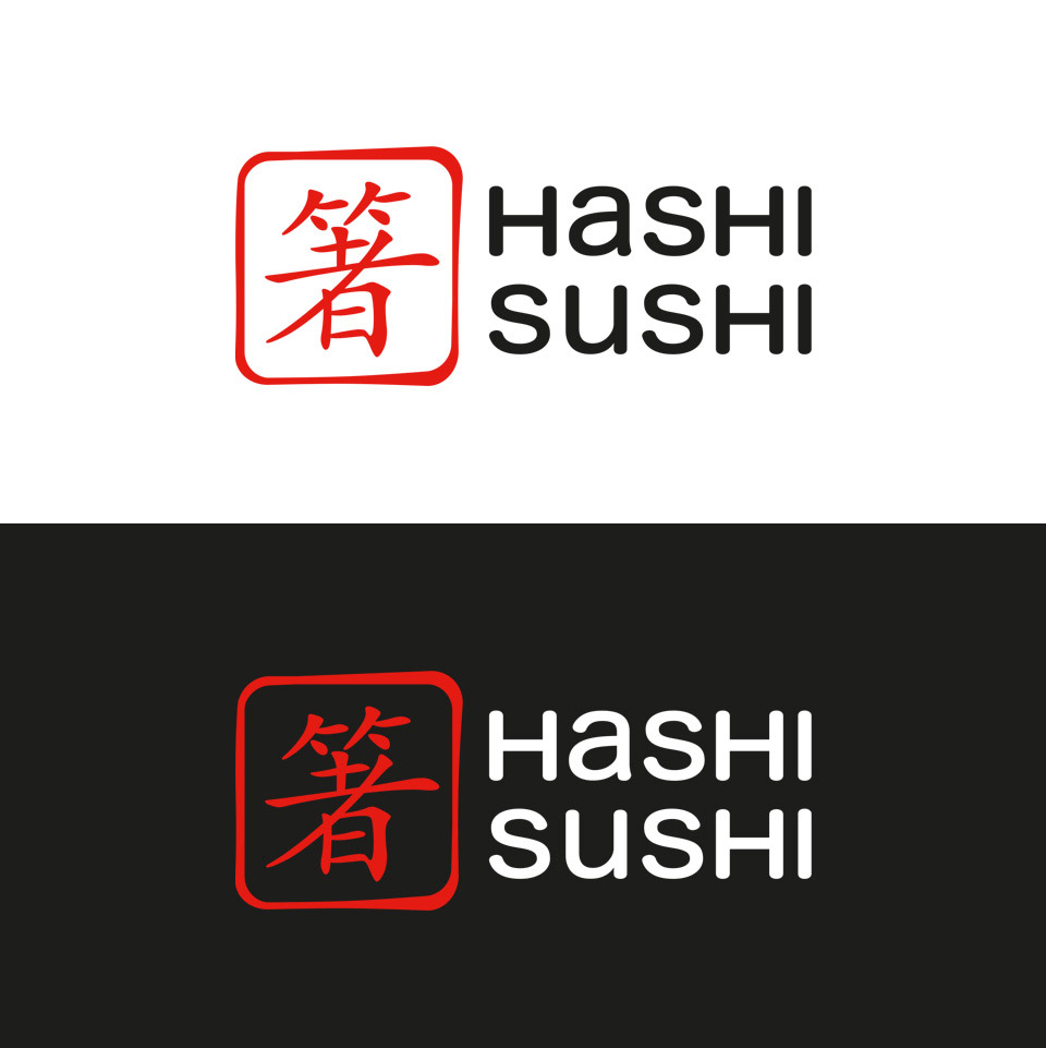 Hashi Sushi, identyfikacja wizualna, komunikacja reklamowa, projekt graficzny, logo, restauracja japońska